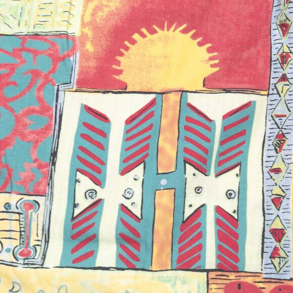 The Territory Ahead Colorful Shirt Men's Large Abstract Art Hawaiian Geometric - Picture 8 of 12